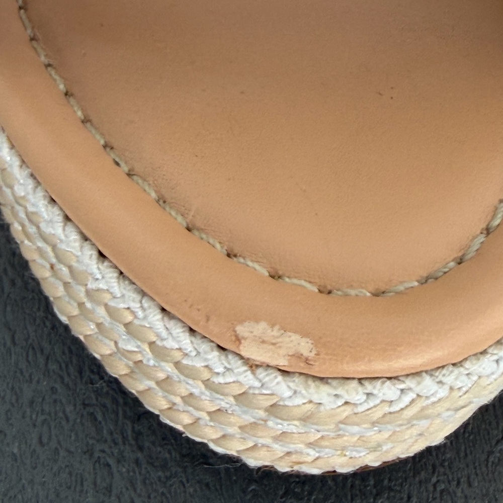 BP  Sandals Wedges  Platform  Neutral Casual Summer Size 7 - Picture 12 of 15
